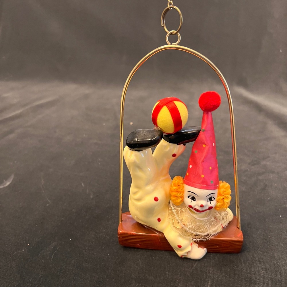 Vintage UCGC Japan Ceramic Hanging Clown | Whimsi Colorful